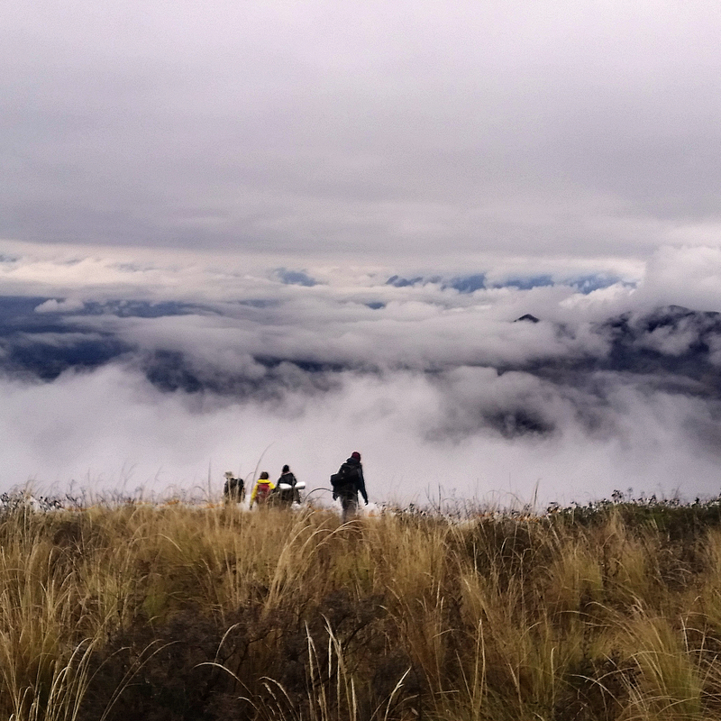A veces, el clima genera unos paisajes increíbles en la montaña a 2.800 mt de altura